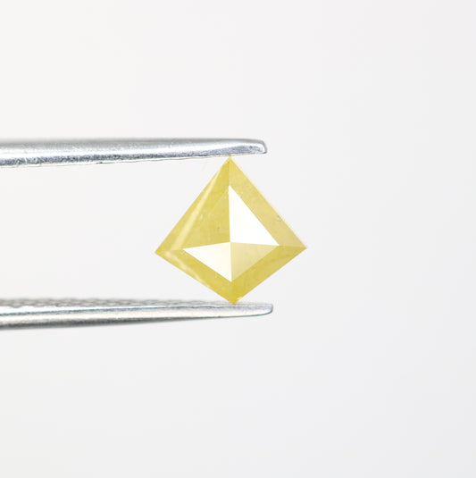0.61 CT 6.70 MM Kite Shape Yellow Diamond For Engagement Ring