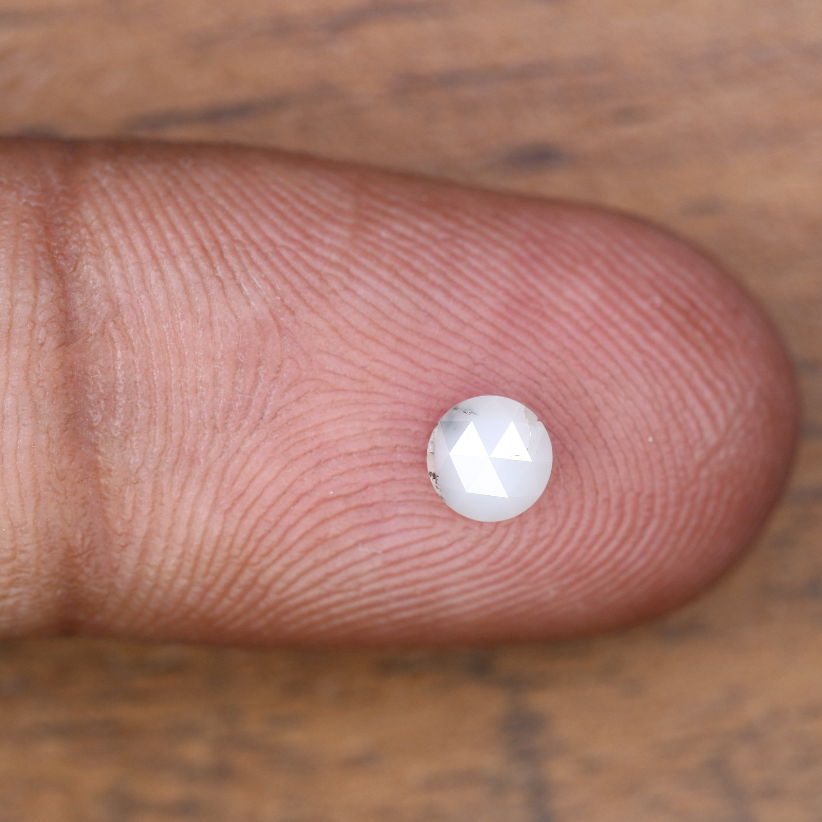 0.40 CT 4.40 x 2.30 MM Natural White Round Rose Cut Diamond For Designer Jewelry