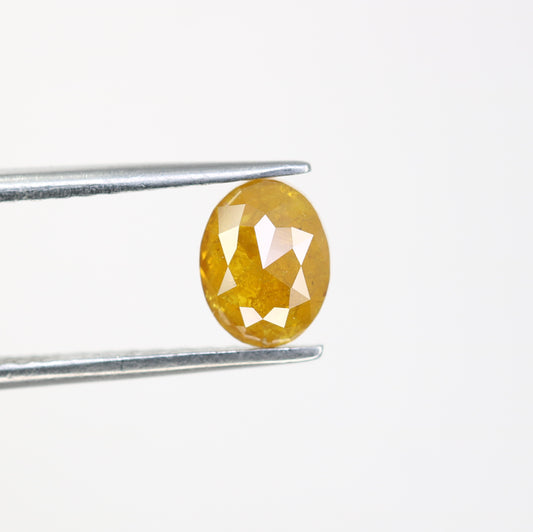 1.11 CT 7.10 MM Unique Yellow Oval Shape Diamond For Engagement Ring - JayKrishna Diamond