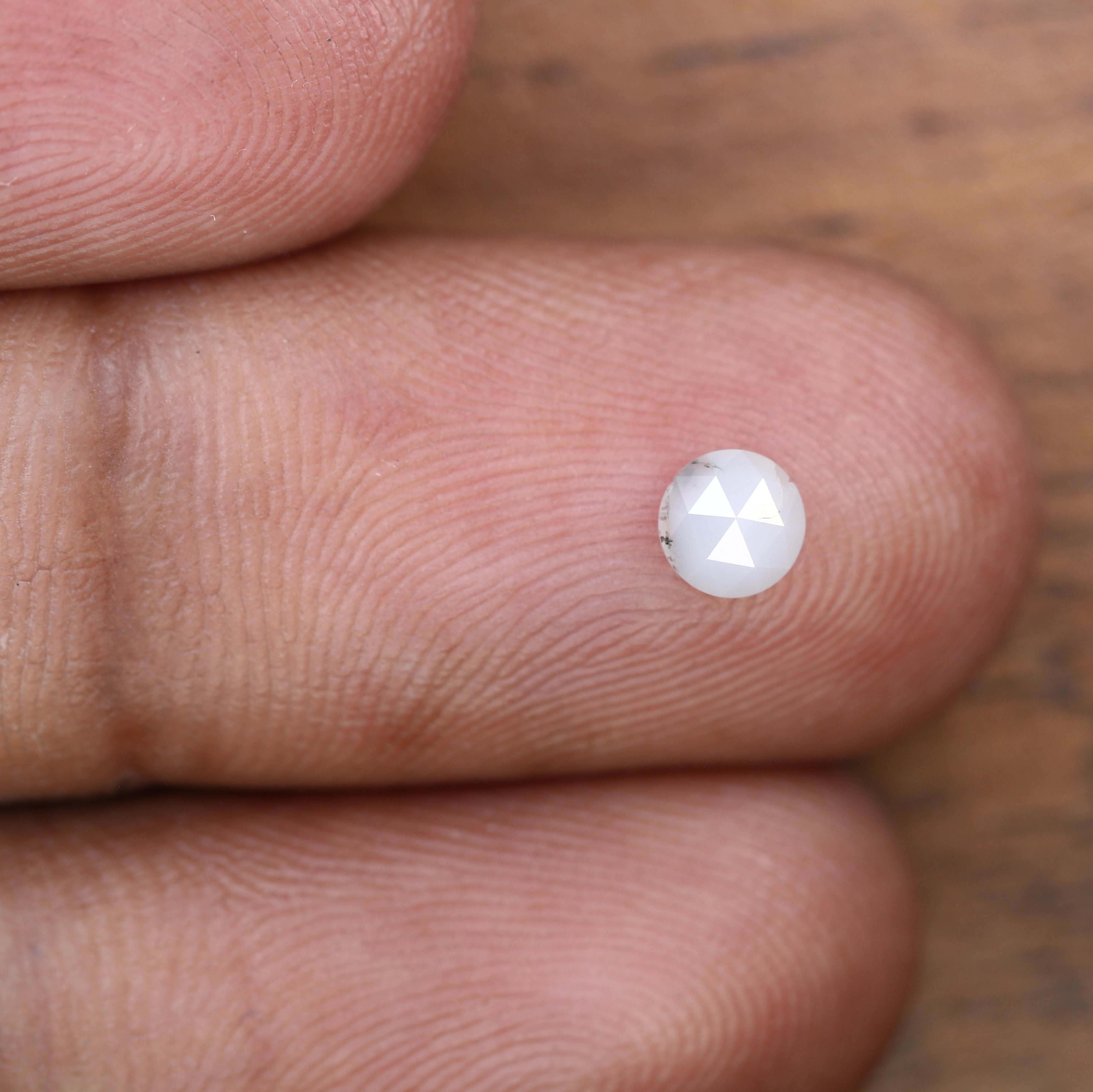 0.40 CT 4.40 x 2.30 MM Natural White Round Rose Cut Diamond For Designer Jewelry