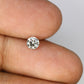0.38 CT 4.50 x 2.80 MM Loose Salt And Pepper Round Brilliant Cut Diamond For Proposal Ring