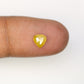 0.71 CT 5.80 MM Lovely Heart Shape Yellow Diamond For Promise Ring