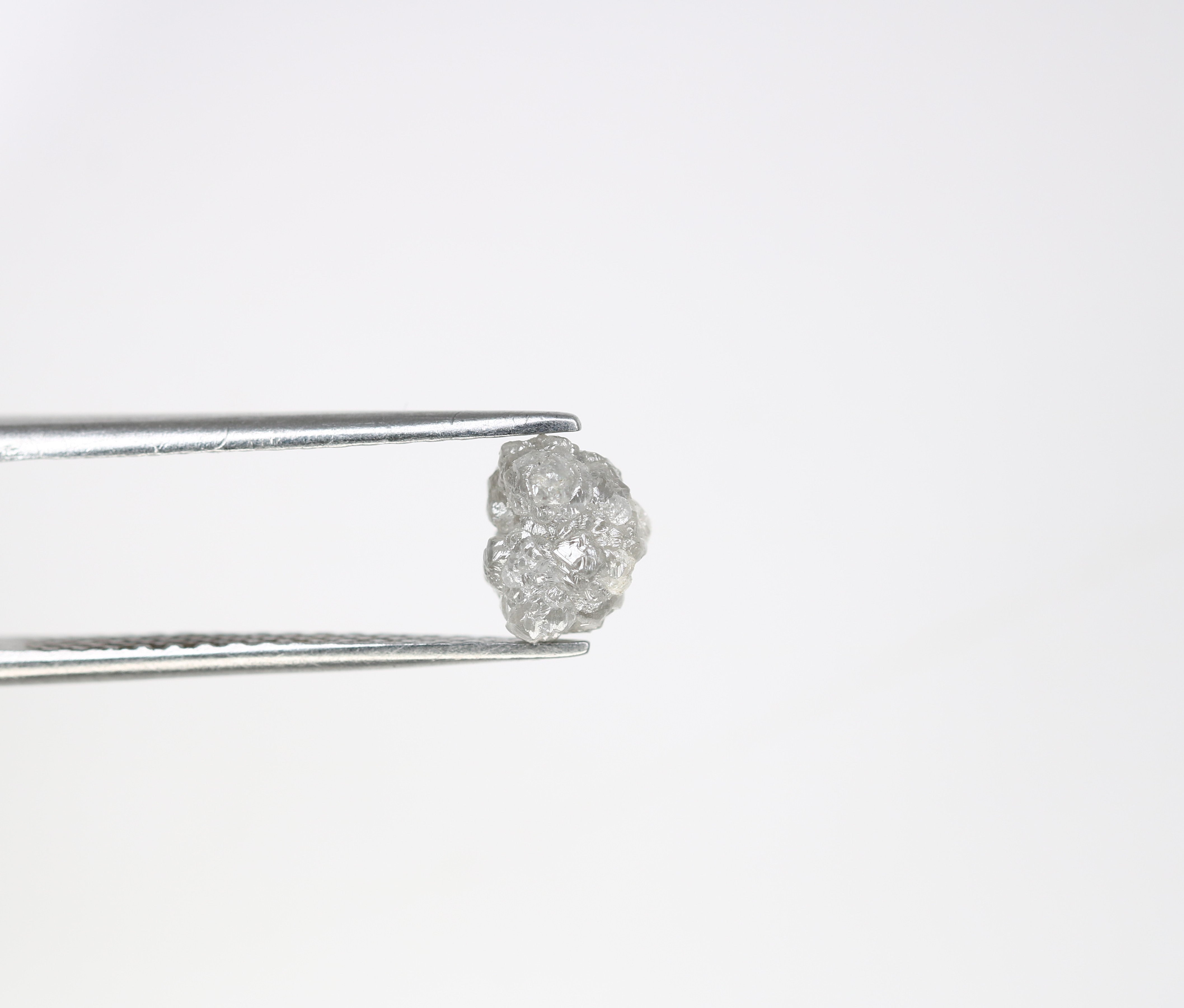 1.86 CT Rough Grey  Uncut Raw Diamond For Engagement Ring