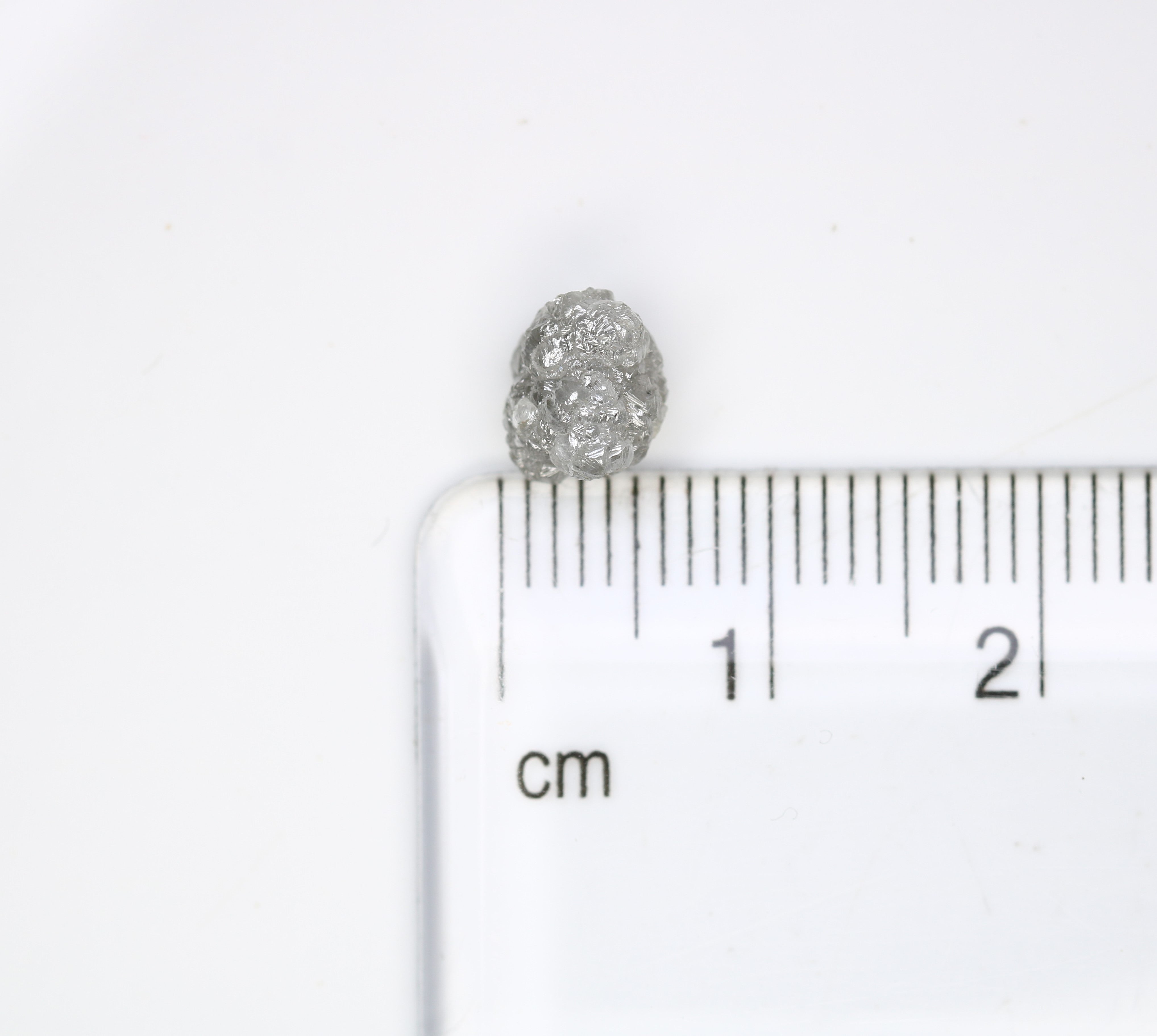 1.86 CT Rough Grey  Uncut Raw Diamond For Engagement Ring