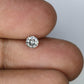 0.38 CT Round Brilliant Cut 4.60 x 2.80 MM Salt And Pepper Loose Diamond For Wedding Ring