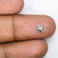 0.90 CT Hexagon Cut 5.90 MM Loose Salt And Pepper Diamond For Engagement Ring