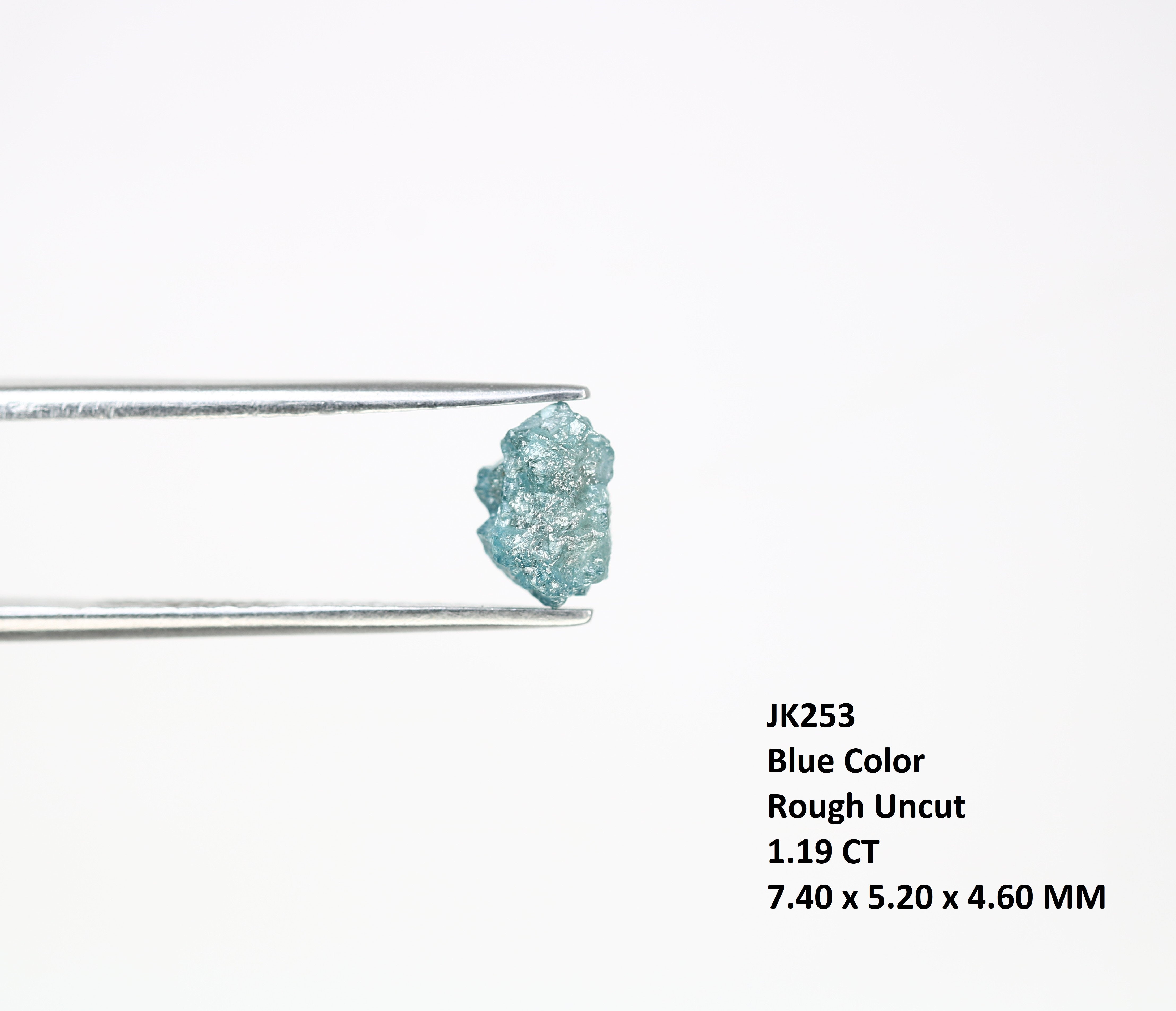 1.19 CT Blue Rough Raw Natural Diamond For Engagement Ring