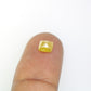 0.81 CT 5.60 MM Yellow Cushion Shape Fancy Diamond For Promise Ring