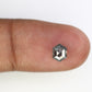 0.86 CT 6.30 MM Loose Hexagon Shaped Salt And Pepper  Diamond For Wedding Ring