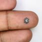 0.86 CT 6.30 MM Loose Hexagon Shaped Salt And Pepper  Diamond For Wedding Ring