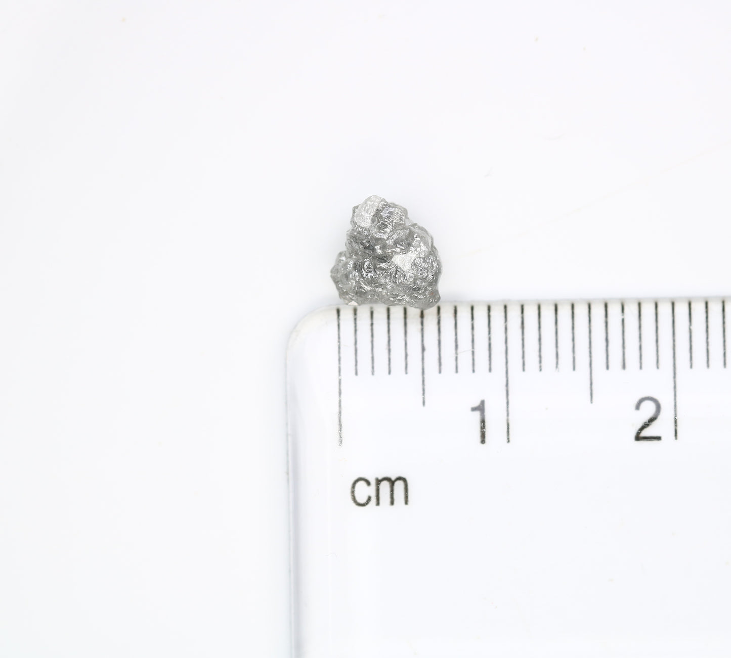 1.52 CT Irregular Cut Grey Raw Rough Diamond For Engagement Ring