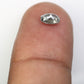 0.54 Carat Oval Shape 5.80 MM Salt And Pepper Diamond For Galaxy Ring