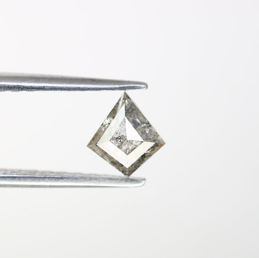 0.55 CT Kite Shape Salt And Pepper 6.30 MM Loose Diamond For Wedding Ring