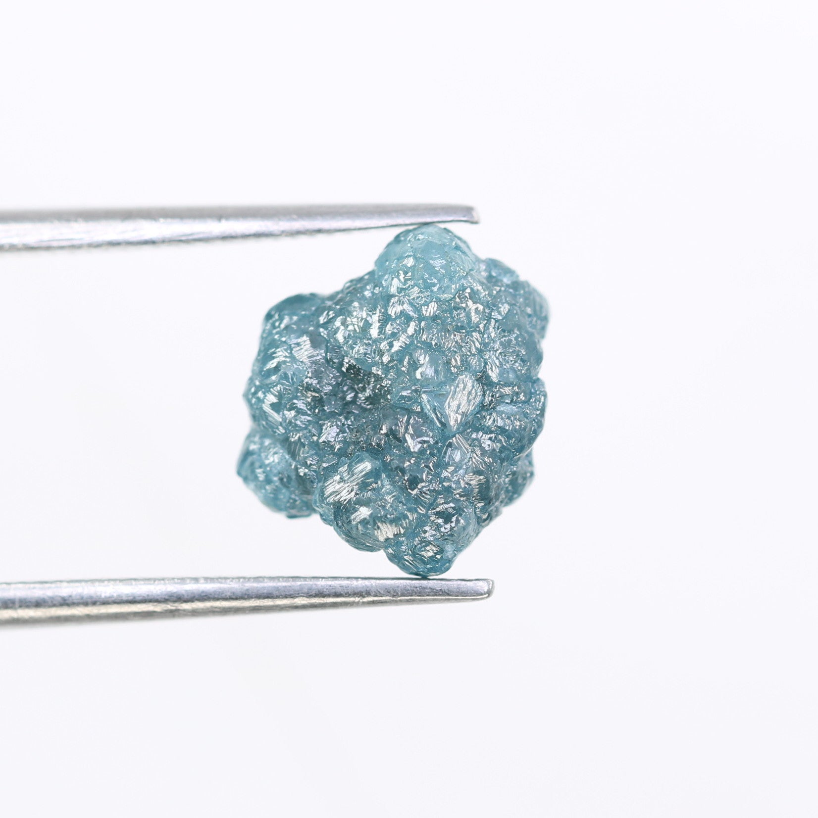 3.59 CT Irregular Cut Blue Rough Raw Natural Diamond For Engagement Ring
