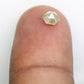0.59 CT 5.00 MM Natural Loose Salt And Pepper Hexagon Diamond For Galaxy Ring