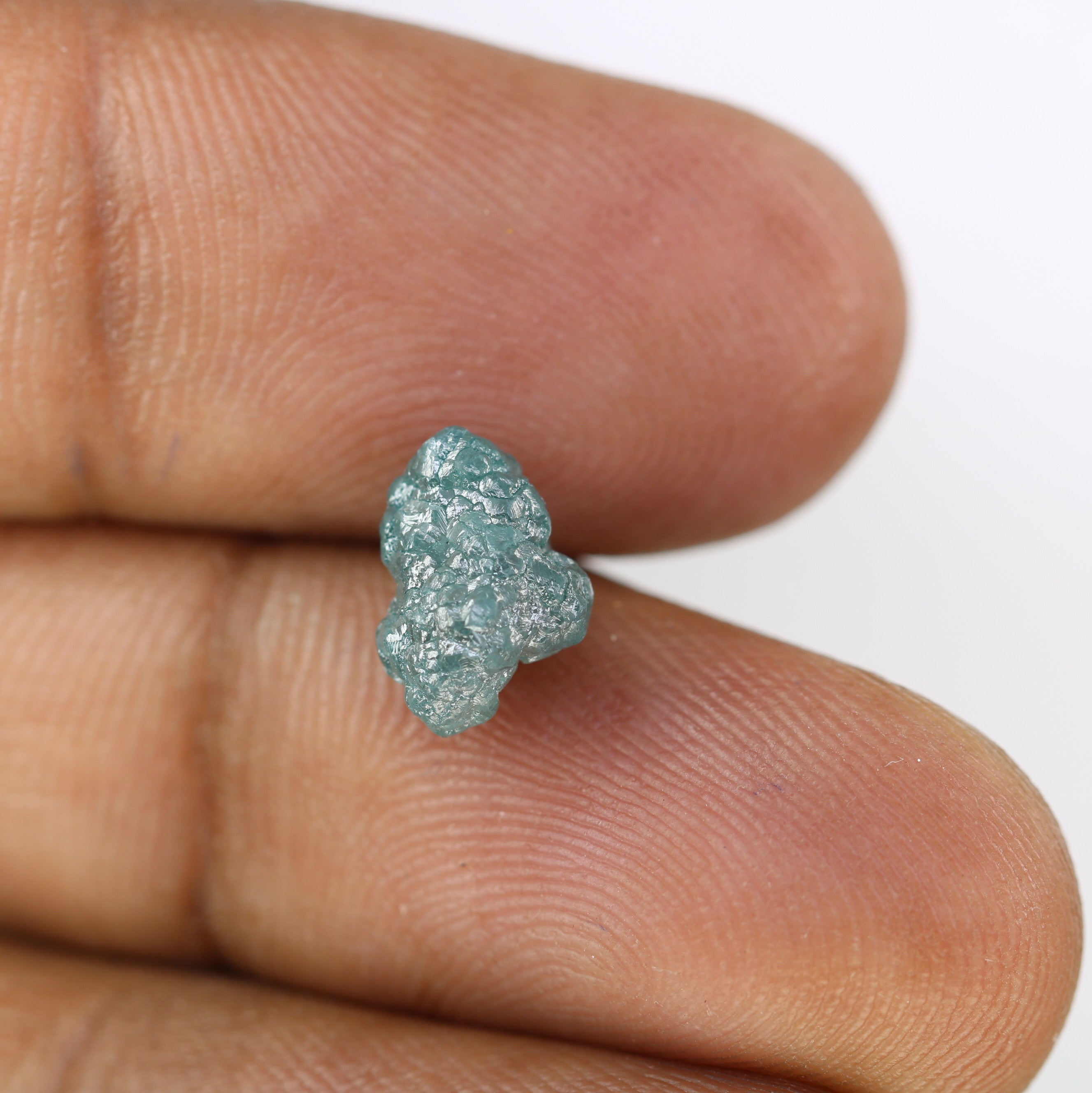 3.24 CT Raw Rough Irregular Cut Blue Diamond For Wedding Ring