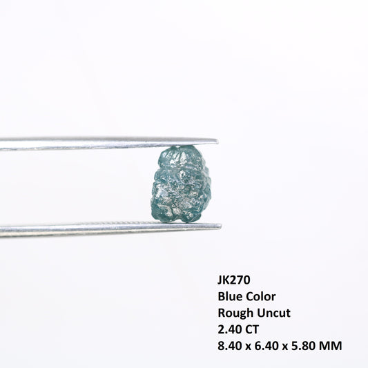 2.40 CT Irregular Cut Blue Raw Rough Diamond For Jewellry