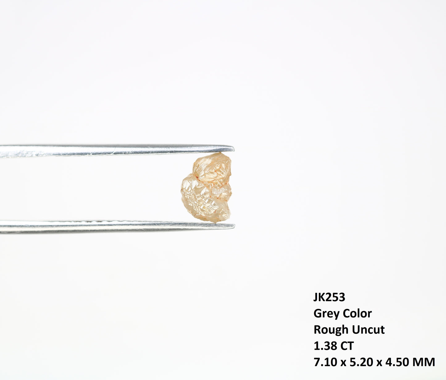 1.38 CT Irregular Cut  Raw Rough 7.10 MM Diamond For Engagement Ring