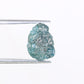 3.30 CT 10.00 MM Rough Raw Irregular Cut Blue Diamond For Engagement Ring