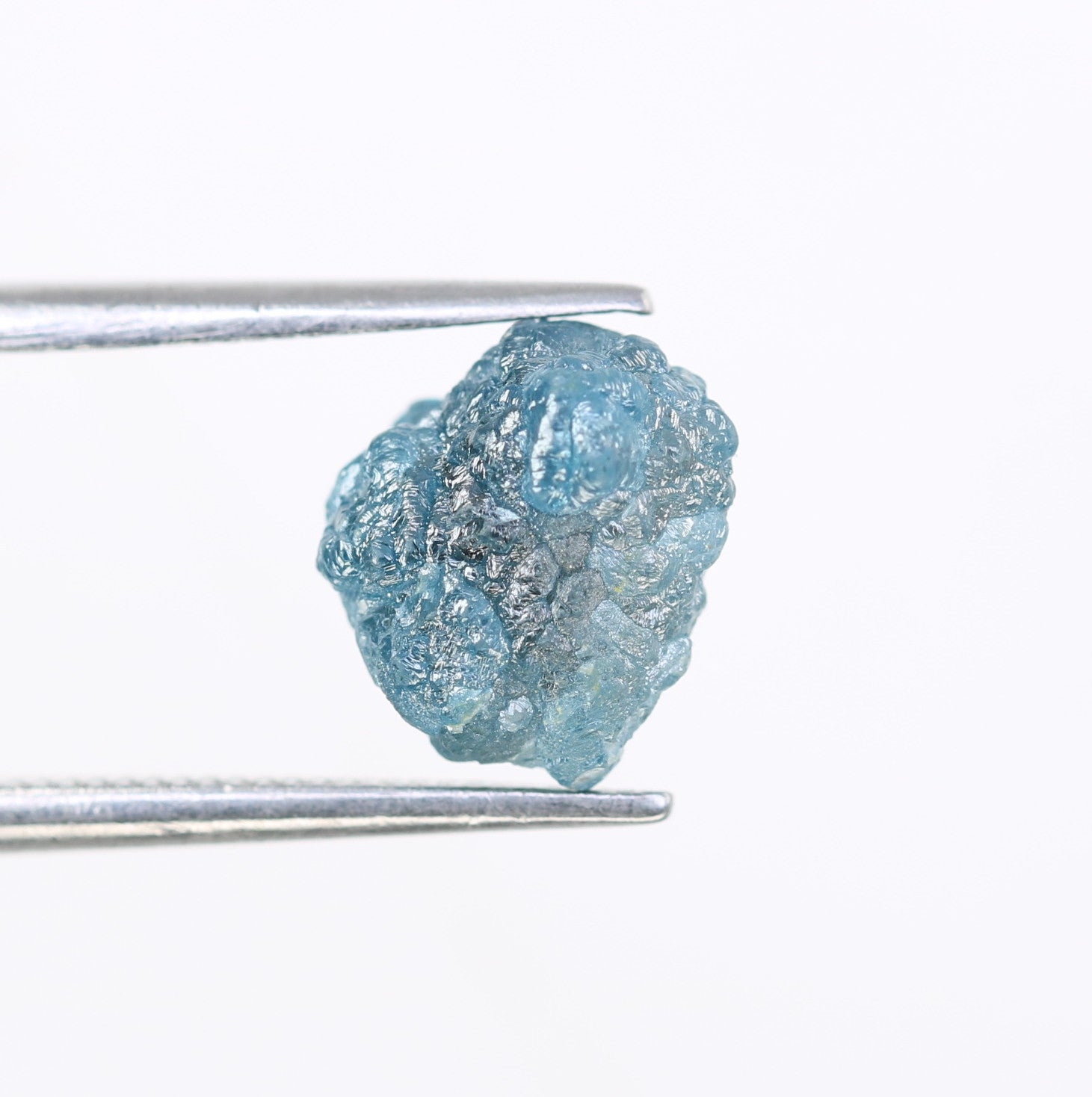 3.09 CT Irregular Cut Raw Rough Blue Diamond For Wedding Ring