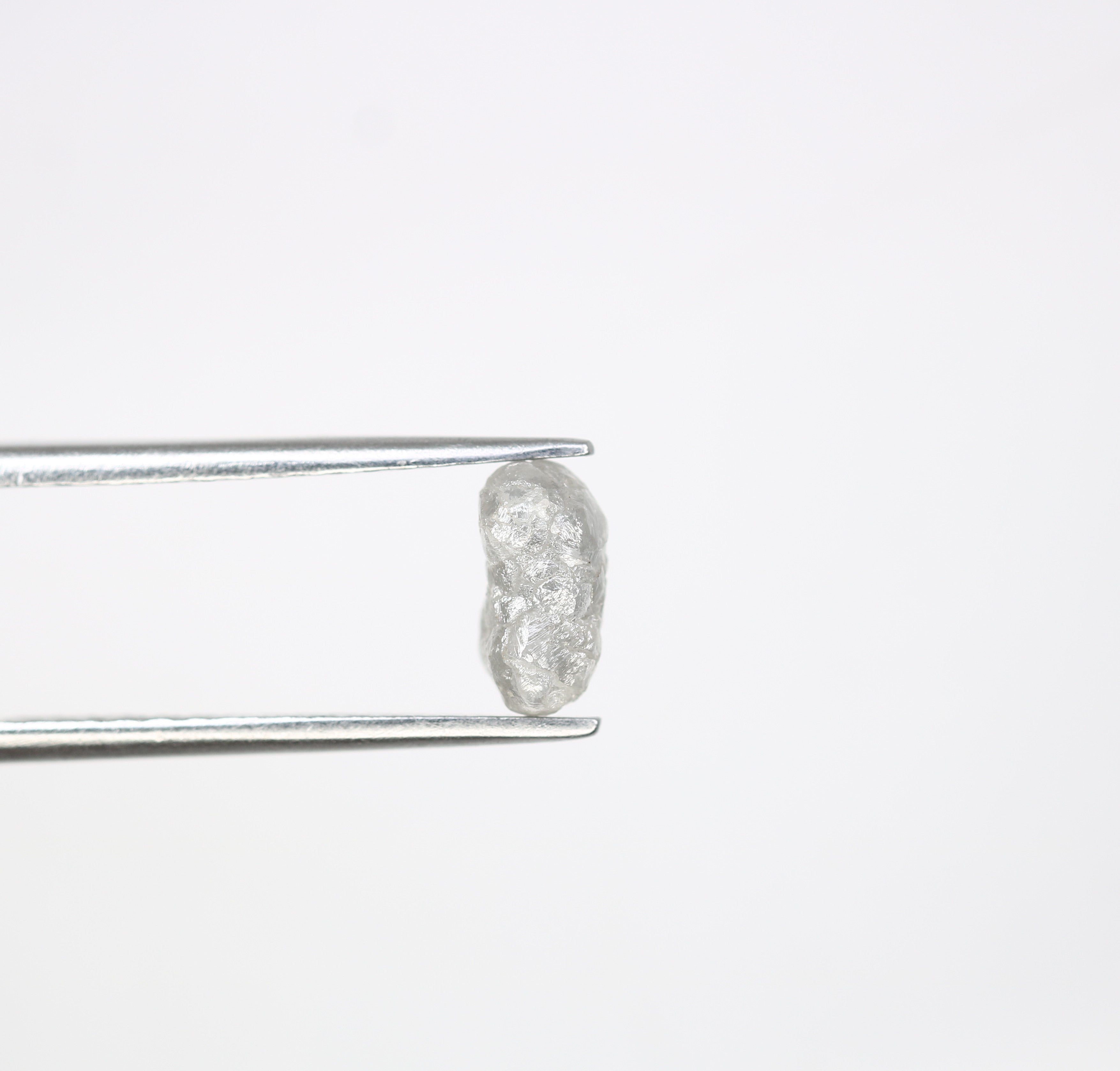 1.38 CT Raw Rough Grey Irregular Cut 7.70 MM Raw Diamond For Engagement Ring