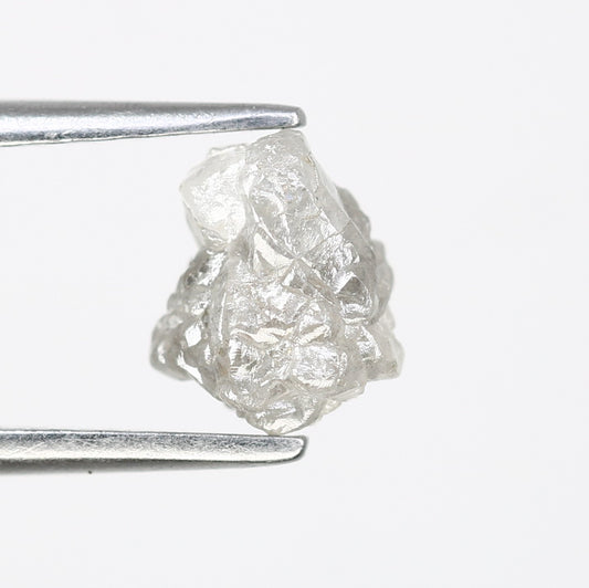 1.24 CT Raw Irregular Cut Raw Rough Grey Diamond For Engagement Ring
