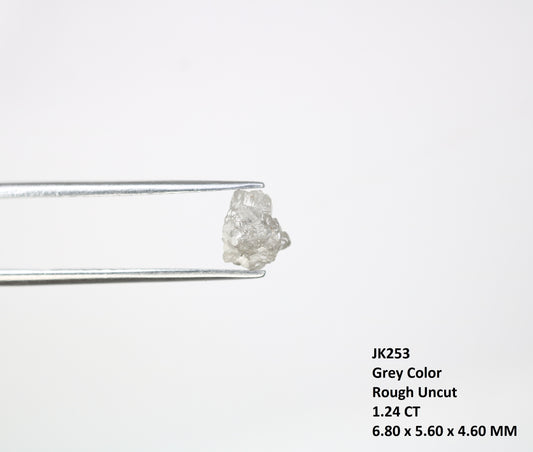 1.24 CT Raw Irregular Cut Raw Rough Grey Diamond For Engagement Ring