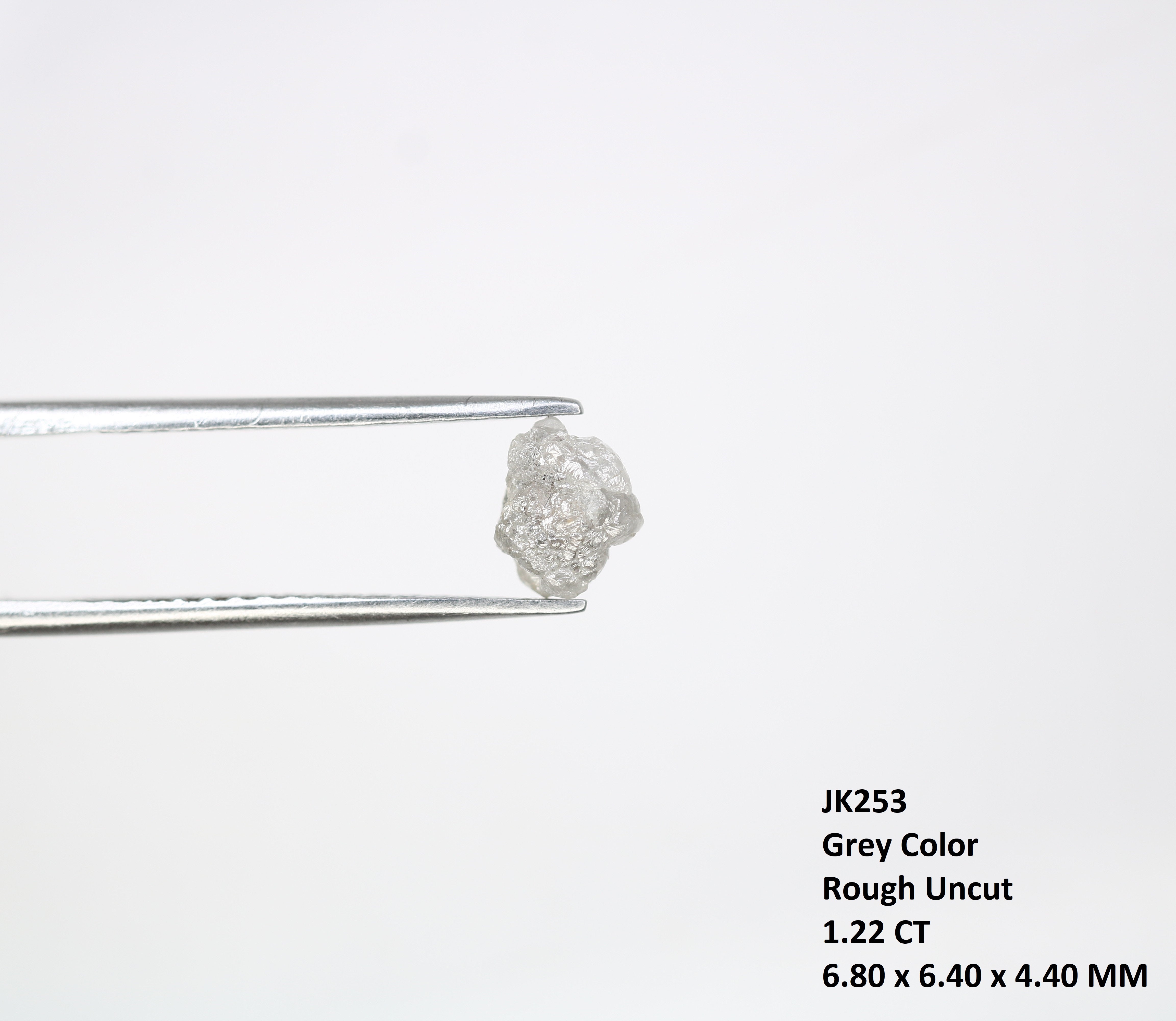 1.22 CT Raw Rough Irregular Cut Grey Diamond For Engagement Ring