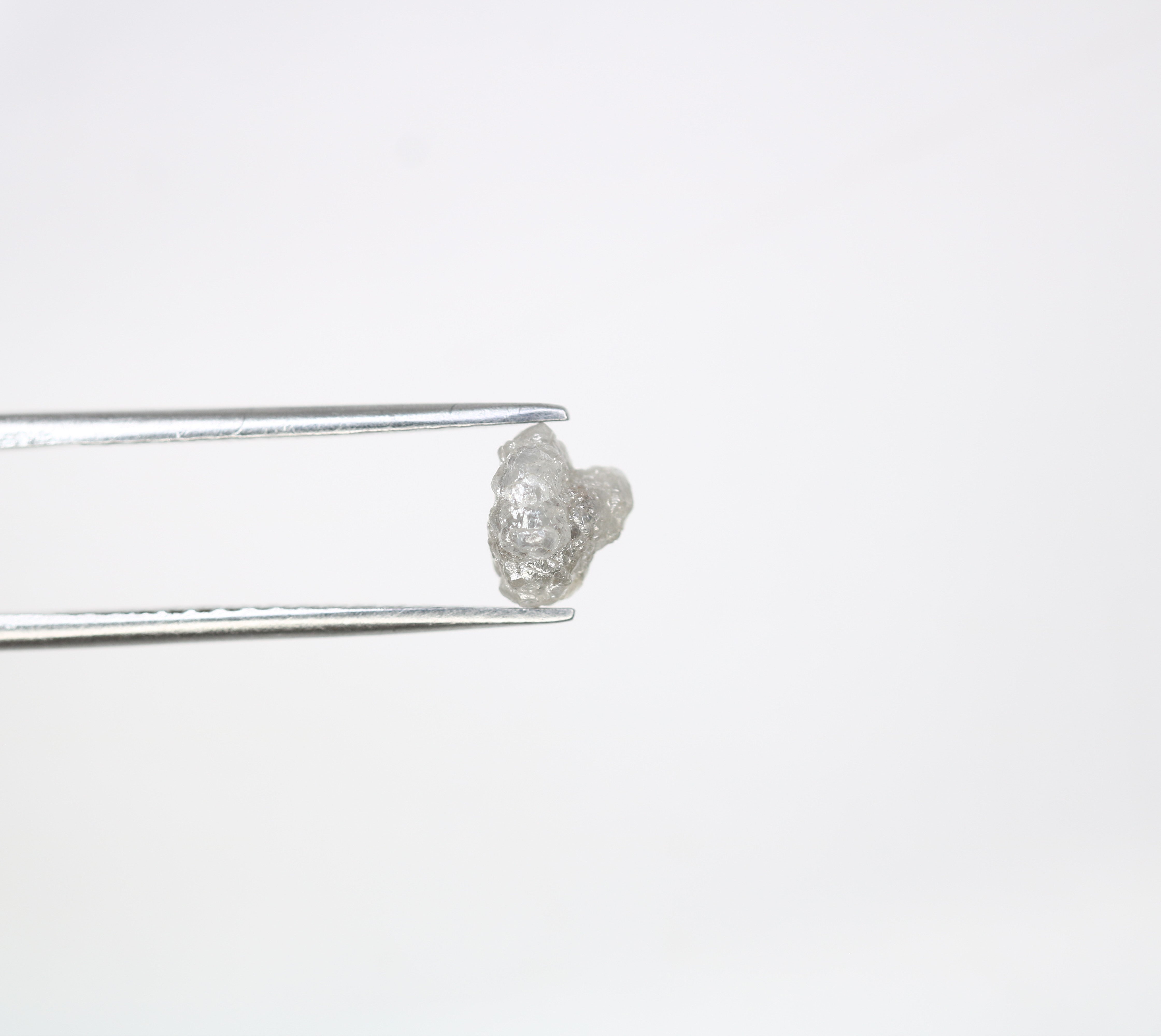 1.22 CT Raw Rough Irregular Cut Grey Diamond For Engagement Ring