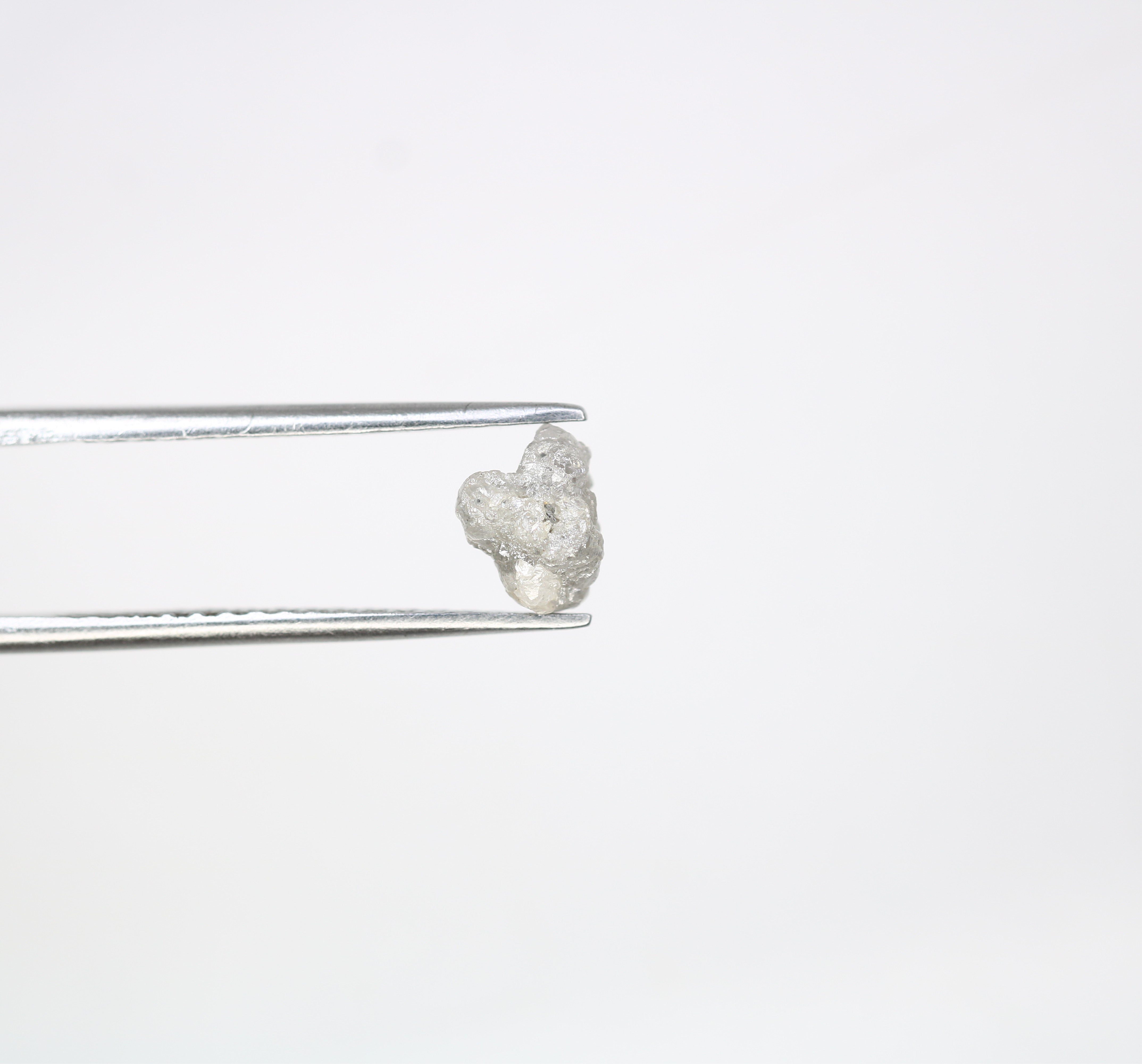 1.22 CT Raw Rough Irregular Cut Grey Diamond For Engagement Ring