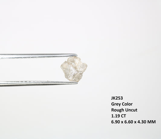 1.19 CT Rough Grey Irregular Cut Raw Diamond For Engagement Ring