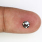 0.53 CT Salt And Pepper 4.90 MM Round Rose Cut Diamond For Wedding Ring