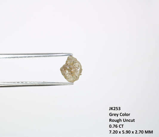 0.76 CT Grey Raw Irregular Cut Rough Diamond For Engagement Ring