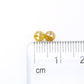 0.89 Carat 4.10 MM Yellow Color Natural Loose Round Rose Cut Diamond For Wedding Ring