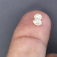 0.84 Carat Fancy Light Yellow Color Round Rose Cut Diamond For Galaxy Ring