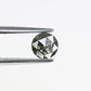 0.37 CT 4.50 MM Round Rose Cut Natural Salt And Pepper Diamond For Galaxy Ring