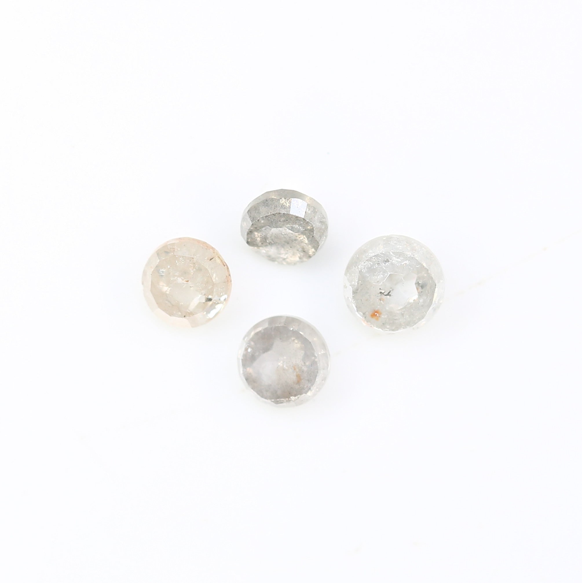 0.68 Carat Natural Loose White Round  Rose Cut Diamond For Galaxy Ring