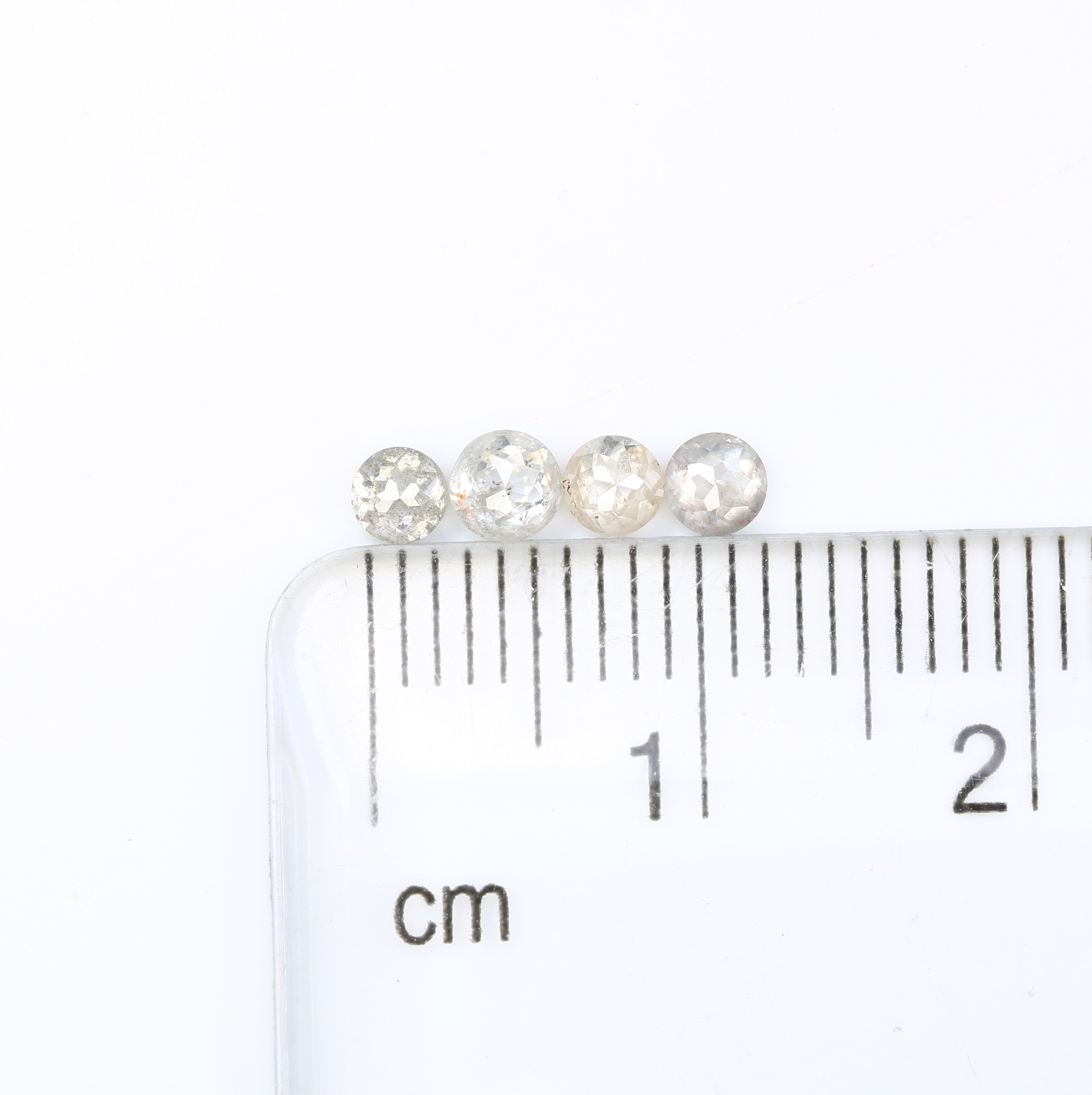0.68 Carat Natural Loose White Round  Rose Cut Diamond For Galaxy Ring