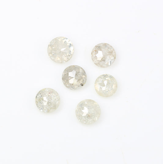 0.87 Carat White Color Natural Loose Round Rose Cut Diamond For Wedding Ring
