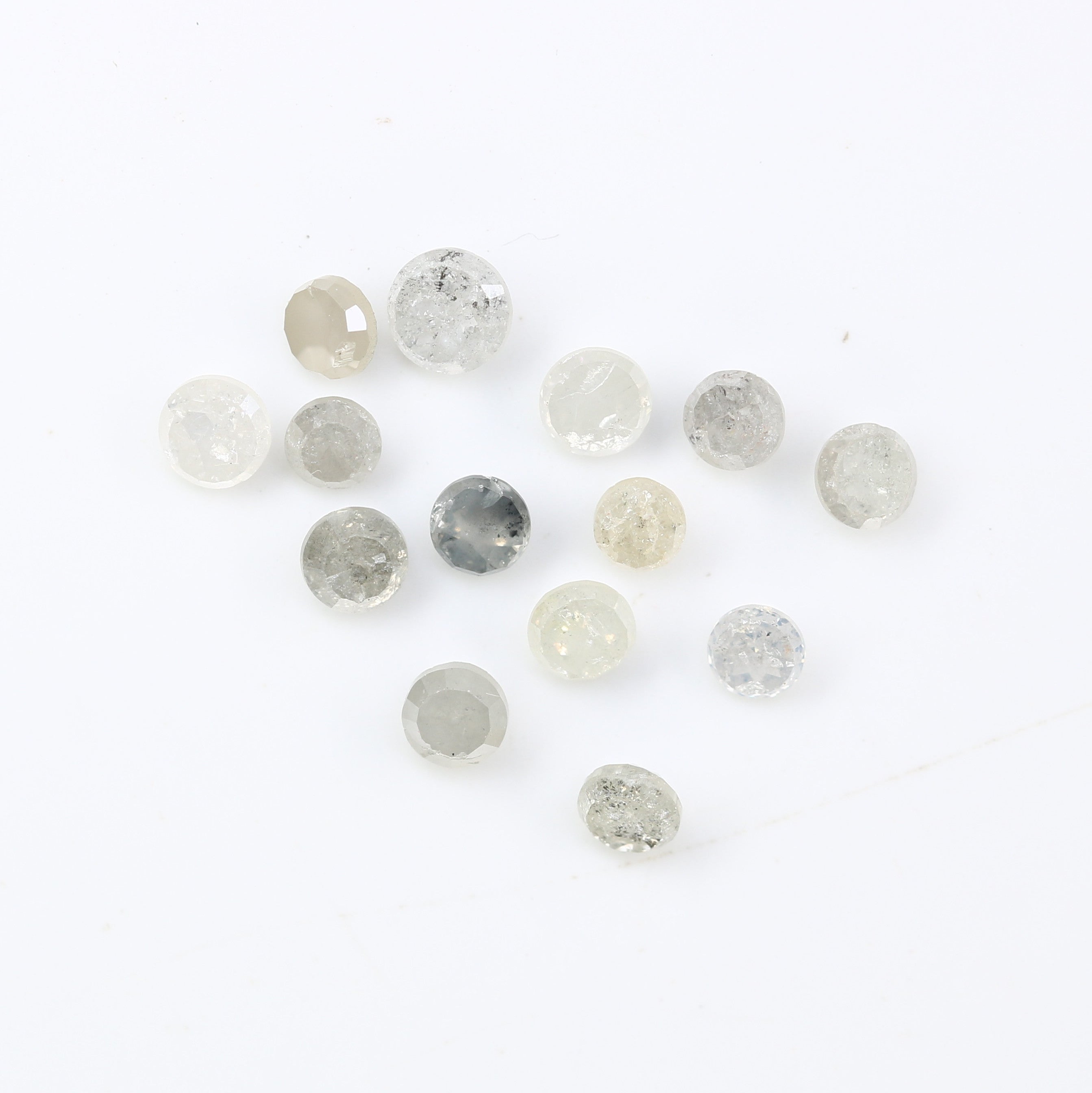 1.20 Carat White Diamond, Round Shape Diamond, Rose Cut Diamond, Wedding Ring