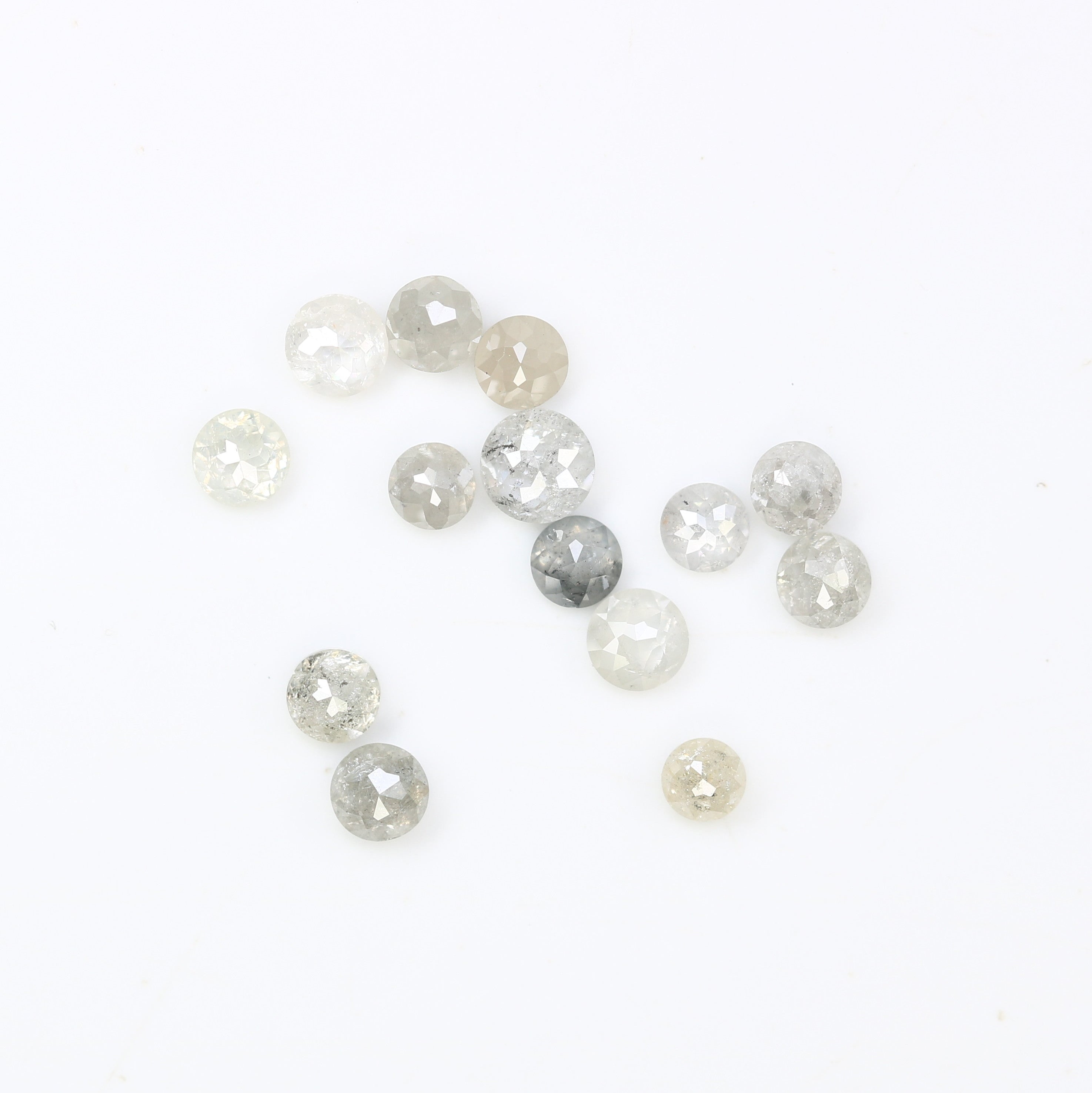 1.20 Carat White Diamond, Round Shape Diamond, Rose Cut Diamond, Wedding Ring