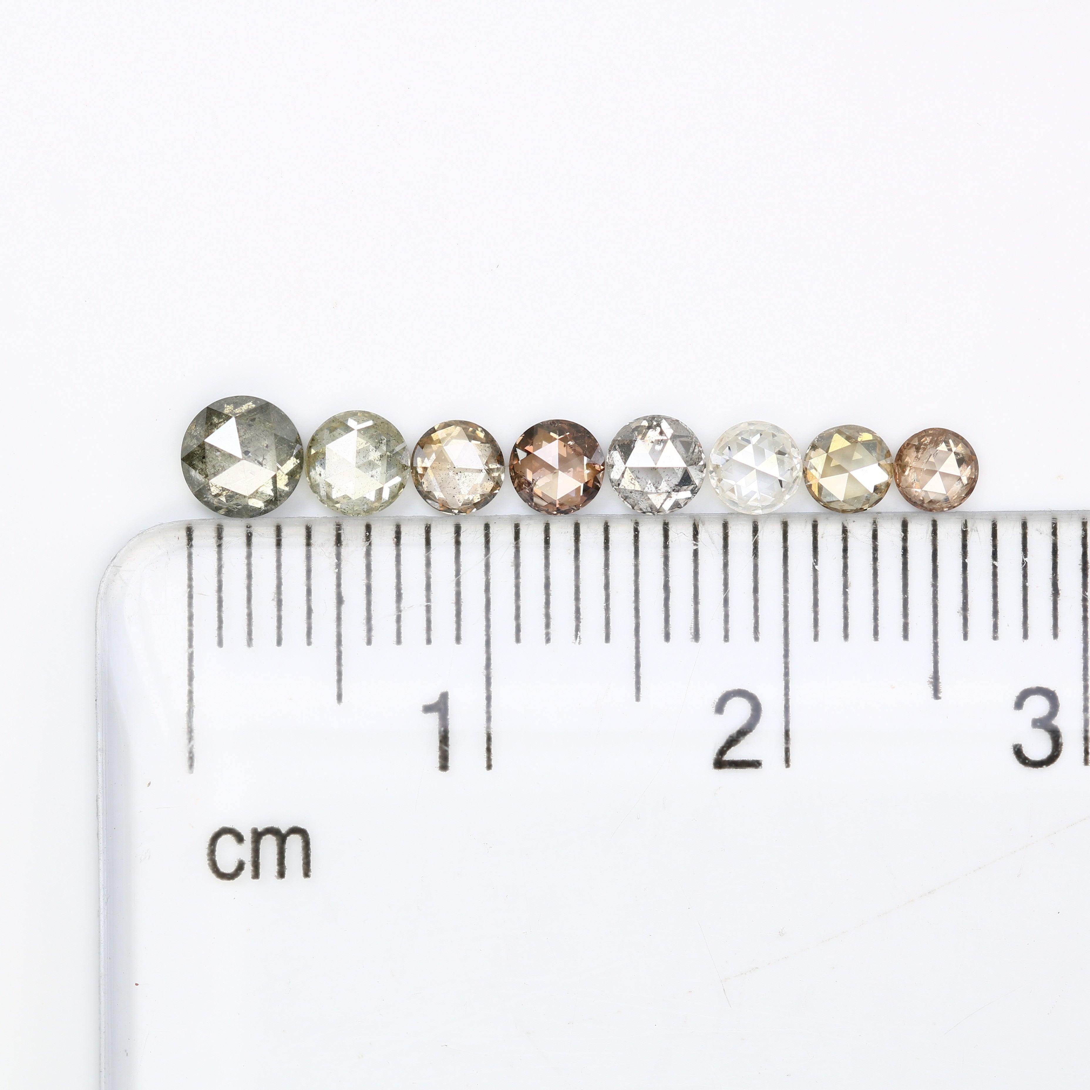 1.23 Carat Fancy Color Loose Round Rose Cut Diamond For Wedding Ring