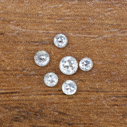 0.35 Carat 2.00 To 2.70 MM Natural White Round Rose Cut Diamond For Wedding Ring