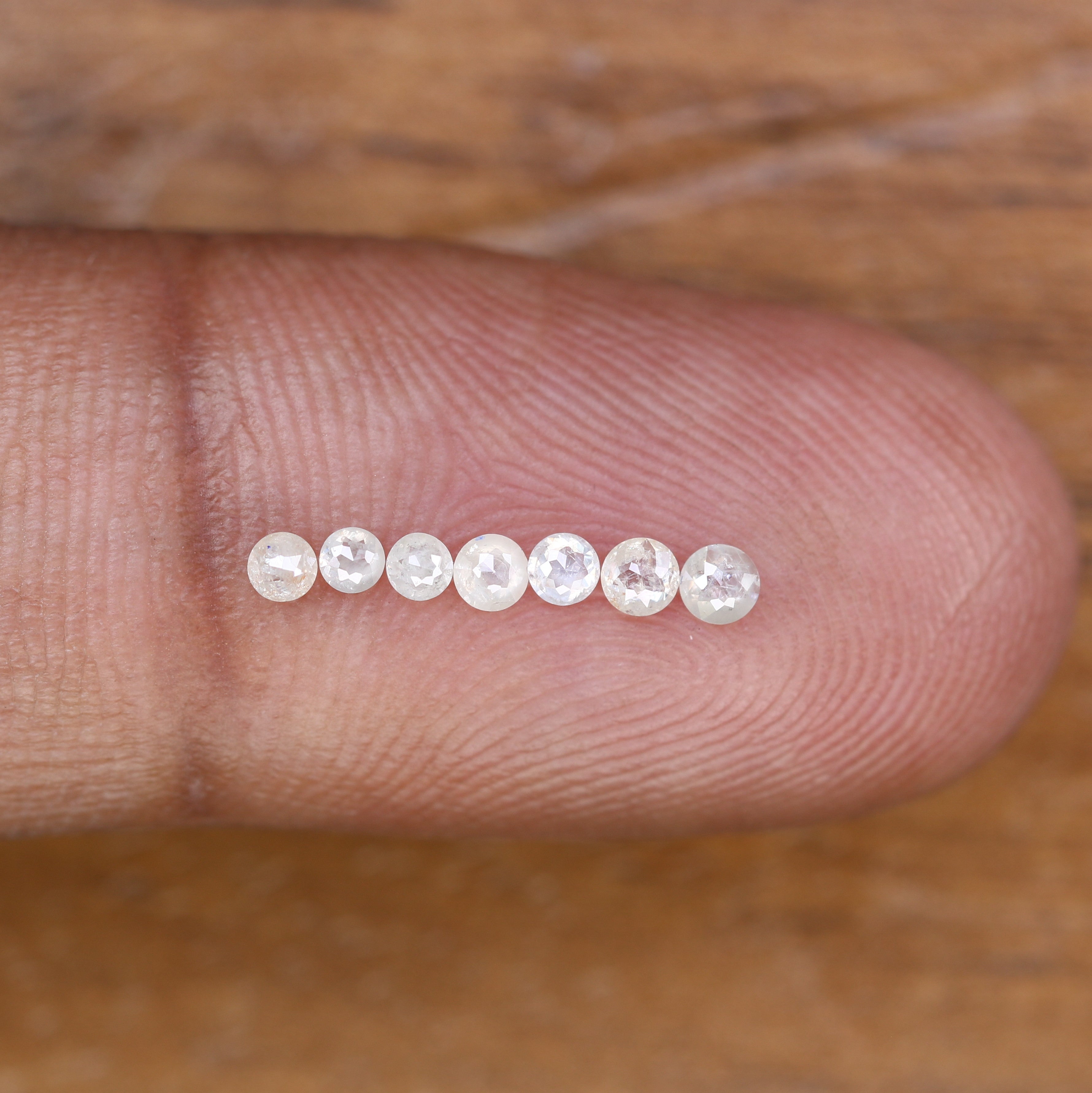 0.35 Carat 2.00 To 2.40 MM White Natural Loose Round Rose Cut Diamond For Engagement Ring
