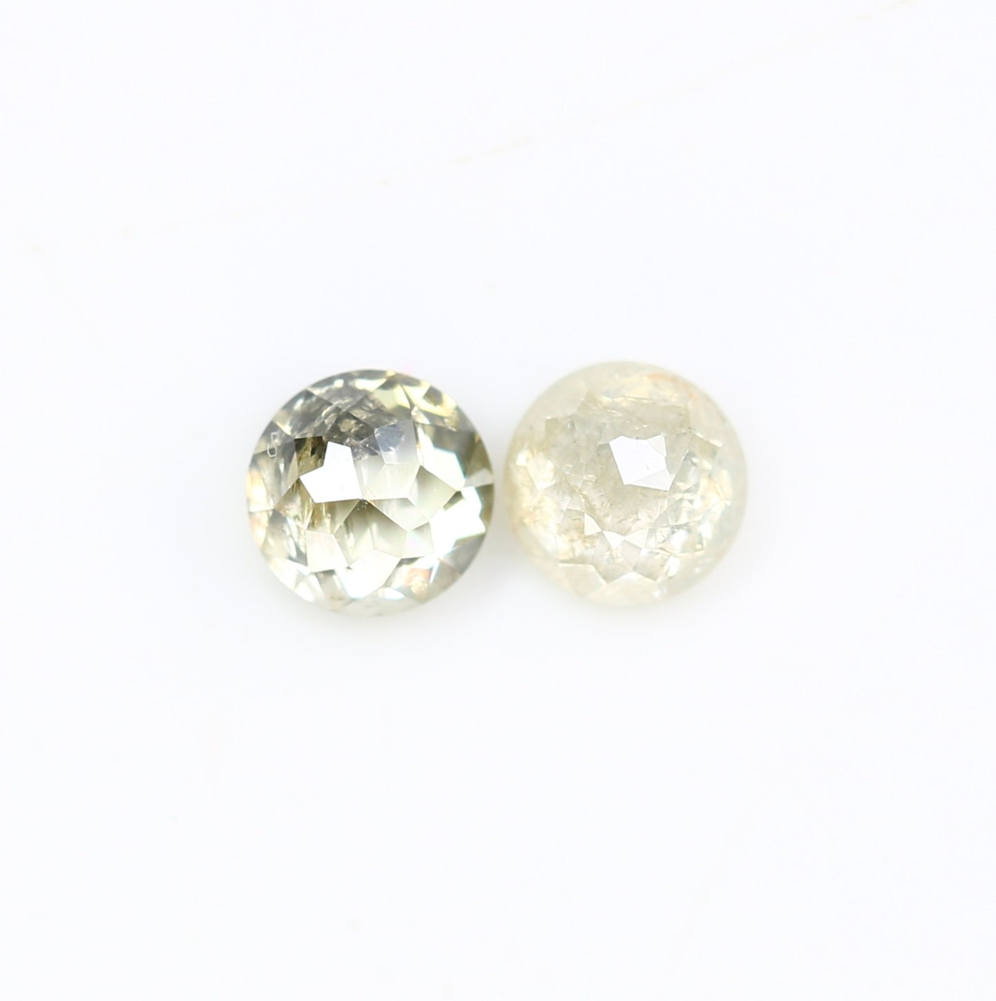 0.65 CT 3.90 MM Fancy Natural Loose Round Rose Cut Diamond For Galaxy Ring