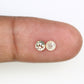 0.65 CT 3.90 MM Fancy Natural Loose Round Rose Cut Diamond For Galaxy Ring