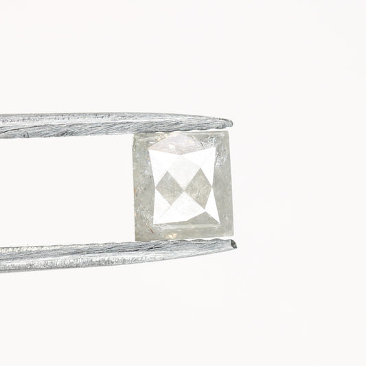 0.73 CT Light Gray Square Shape Diamond For Engagement Necklace | Engagement Square Shape Diamond Ring - JayKrishna Diamond