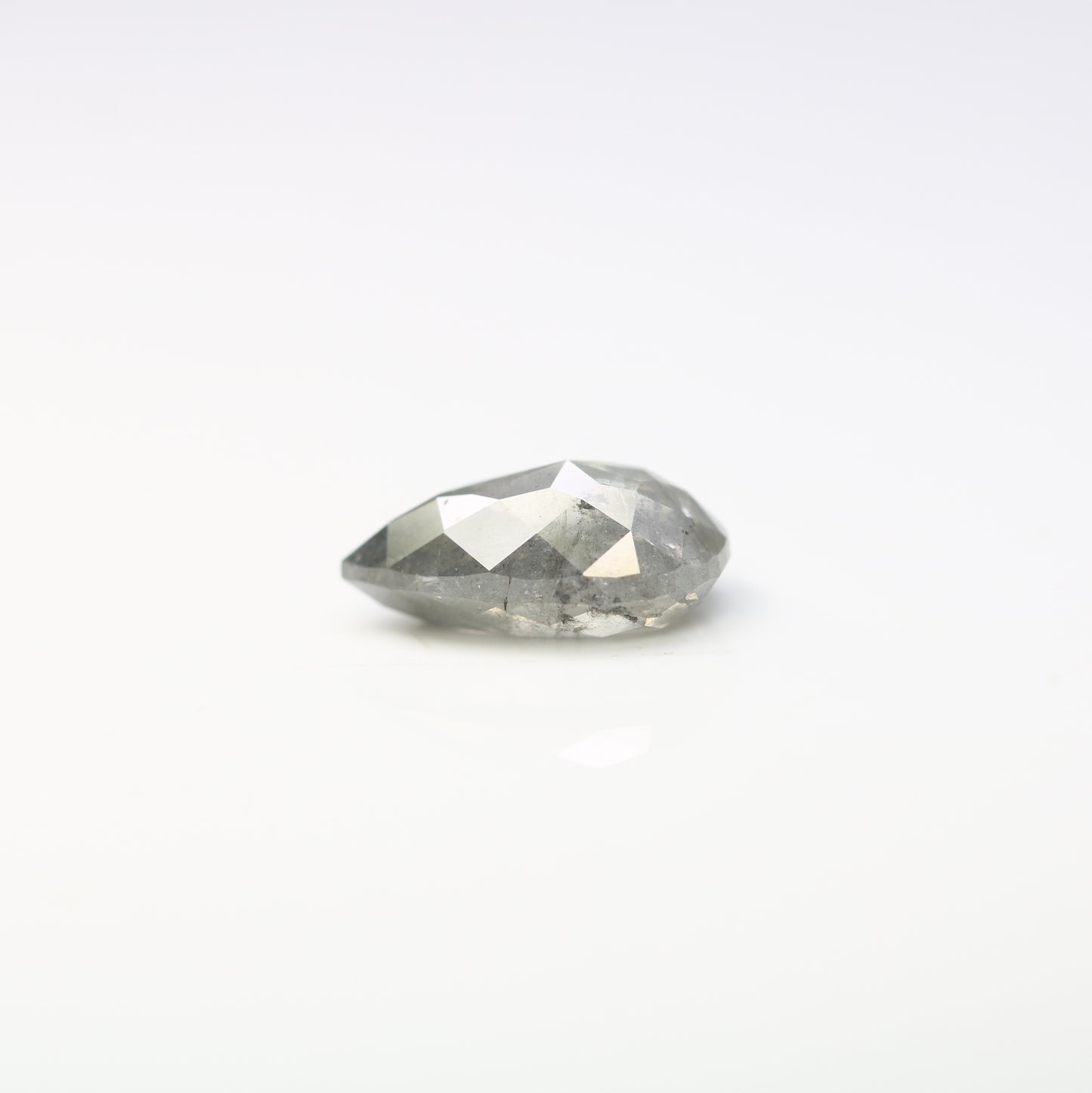 1.31 CT Pear Shape Salt And Pepper Loose Diamond For Engagement Ring