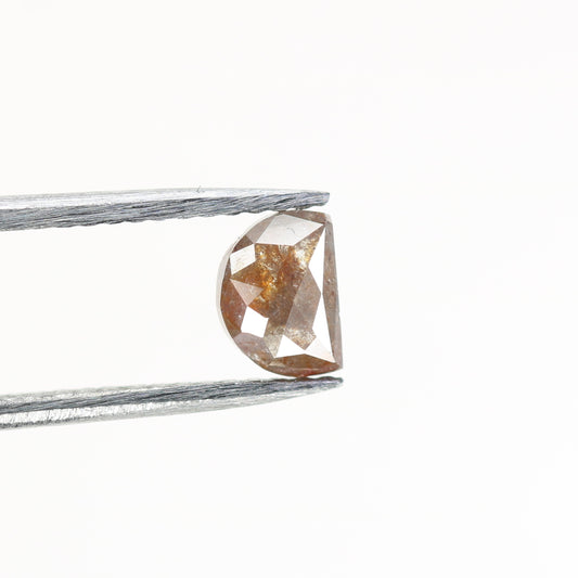 0.61 CT Half Moon Red Diamond for an Engagement Necklace: Custom Handmade Half Moon Ring Design - JayKrishna Diamond