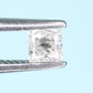 0.20 CT Princess Shape Salt And Pepper Diamond For Engagement Ring